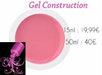 Gel de construction rose (15ml)