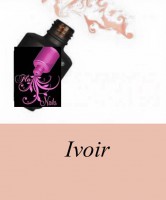 Vernis gel : Ivoir - blanc (15ml)