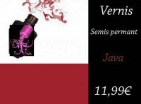 Vernis Gel : Java ( brun foncé) 15ml
