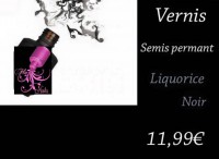 Vernis Gel : Noir liquorice (15ml)