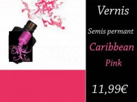 Vernis Gel : Caribbean Rose (15ml)