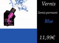 Vernis Gel : Bleu roi (15ml)