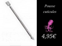 Pousse cuticule en métal
