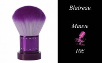 Blaireau mauve et strass