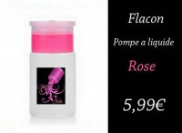 Flacon rose pompe : 140ml