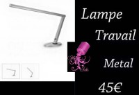 Lampe de table de travail alu