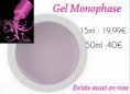 Gel monophase rose (15ml)