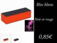 Bloc Rouge et noir polisseur