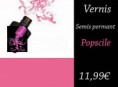 Vernis Gel : Popscile - Rose (15ml)