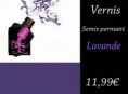 Vernis Gel : Lavande (15ml)