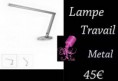 Lampe de table de travail alu
